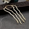 Iron Hair Forks, Viking Hair Accessories for Women, Light Gold, 87x49mm