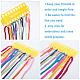 PandaHall 16 Pack Embroidery Floss Organizer Cross Stitch Thread Holder Storage Tool with 2pcs Scrapbook Photo Albums Paper Stickers DIY-PH0026-54-4