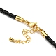 Bracelets à maillons en cordon tressé en cuir MAK-K022-01G-12-3