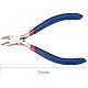 PandaHall Elite Set of 3 Jewellery Making Craft DIY Plier Tool Set- Flat Nosed Round Nosed Wire Cutter Pliers Blue TOOL-PH0001-05-6