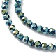 Electroplate Glass Beads Strands EGLA-K015-10C-3