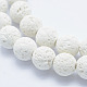 Brins de perles de pierre de lave synthétique G-F549-6mm-B14-3