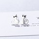 925 Sterling Silber Ohrstecker EJEW-BB40324-A-1