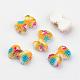 Spray Painted Resin Cabochons CRES-Q190-08G-1