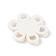 アクリルカボション  グリッターパウダー付き  笑顔の花  ホワイト  37x4.5mm MACR-C015-02E-3