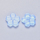 Transparent Single Face Spray Painted Glass Beads GLAA-S190-006B-01-2