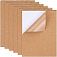 Benecreat 8 Packung selbstklebende Kork-Rechteck-Isolierkorkplatten für Fußböden DIY-BC0009-21-1