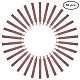 パンダホールエリートメタルタグ  真鍮タグ空白タグ大きなペンダント  長方形  赤銅鉱  67x7x0.3mm  穴：2mm  50個/箱  梱包箱：7.4x7.3x2.5cm KK-PH0035-06R-1