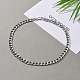Unisex 304 Stainless Steel Cuban Chain Necklaces NJEW-JN03489-02-5