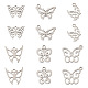 Bijoux pandahall 36pcs 6 style 201 pendentifs en acier inoxydable STAS-PJ0001-29-1