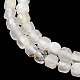 Натуральный белый лунный камень бисер пряди G-RM241221-K10-4