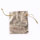 オーガンジーバッグ巾着袋  長方形  金銀  12x9cm  9x7cm  7x5cm  30個/袋 OP-X0001-01-2