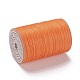 ラウンドワックスポリエステル糸ストリング  マイクロマクラメコード  ツイストコード  革縫い用  ダークオレンジ  0.3~0.4mm  約174.98ヤード（160m）/ロール YC-D004-02A-056-2