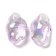 Placage uv perles acryliques irisées arc-en-ciel transparentes OACR-C016-31D-1