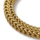 Ion Plating(IP) 304 Stainless Steel Wheat Chain Necklaces NJEW-P288-15G-3