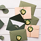 CRASPIRE Wax Seal Stamp Monstera Leaves Plant Sealing Wax Stamp Head with Universal Wood Handle for Invitations Cards Bottle Gift Business Thanks Scrapbooking Decor AJEW-WH0192-046-5
