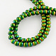 Frosted Baking Painted Glass Bead Strands DGLA-R039-6mm-03-2