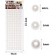 NBEADS 3 Sheets 4/5/6mm White Self Adhesive Pearl Stickers AJEW-NB0001-23-2
