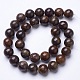 Natural Bronzite Beads Strands G-D855-12-12mm-2