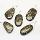Natural Fossil Pendants G-G694-A-07-1