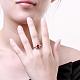Gorgeous Brass Cubic Zirconia Finger Rings for Women RJEW-BB04227-B-8RG-5
