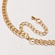 Kawaii Golden Metal Iron Rhinestone Acrylic Flower Bib Statement Necklaces NJEW-S375-03-3