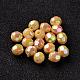 AB Color Plated Eco-Friendly Poly Styrene Acrylic Round Beads TACR-L004-6mm-69-1