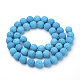 Synthetic Lava Rock Beads Strands G-S277-8mm-08-2