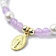 Bracelets de perles tressées en perles d'imitation de verre BJEW-JB09989-3