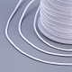 ナイロン糸コード  DIY編組ボールジュエリーコードを作る  ホワイト  0.8mm  約10m /ロール（10.93ヤード/ロール） NWIR-NS018-0.8mm-001-2