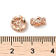 Perles de zircone cubique de placage de rack en laiton KK-K349-04RG-3
