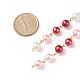 Handgefertigte Perlenkette aus Glasperlen AJEW-JB01134-05-2
