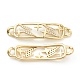 Brass Micro Pave Clear Cubic Zirconia LinkS Connectors ZIRC-M117-31G-2