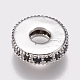 Brass Micro Pave Cubic Zirconia Bead Spacers ZIRC-K074-11A-02P-2