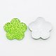 Lime Green Resin Rhinestone Cabochons CRES-X0001-2