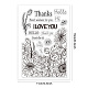 PH PandaHall Sunflower Clear Stamps DIY-WH0618-0035-2