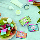 Pandahall elite 90 pz 9 modelli tag carta sapone fatto a mano tema frutta DIY-PH0005-36-4