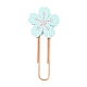 Polyester Embroidered Flower Bookmarks AJEW-JK00280-2