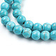 Chapelets de perles en turquoise synthétique X-TURQ-S192-8mm-2-3