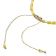 Bracelet de perles tressées avec pierres précieuses naturelles mélangées et graines BJEW-JB09613-5