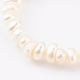 Anelli elastici con perline di perle naturali RJEW-JR00330-04-3