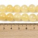 Нити натуральных золотых шелковых нефритовых бусин G-Z112-A01-12mm-5