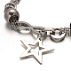 304 Stainless Steel Charm Bracelets BJEW-H458-33-2