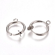 Accessoires de boucles d'oreilles clips à vis en 304 acier inoxydable X-STAS-L238-025P-2
