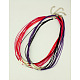 Elastic Fibre Cord Multi-strand Necklaces NJEW-JN00448-1