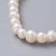 Grado elástico a pulseras de perlas naturales de agua dulce BJEW-JB04623-4