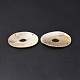 Natural Freshwater Shell Connector Charms SHEL-C003-09-4