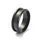 201 Stainless Steel Grooved Finger Ring Settings STAS-WH0029-52E-EB-2