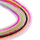Pandahall 10 Strands 10 Colors Transparent Gradient Color Glass Beads Strands GLAA-TA0001-56-1