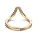 Brass Cuff Rings RJEW-F109-07-4